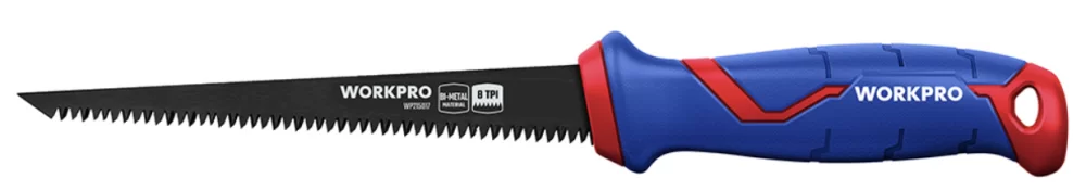 Ножовка по гипсокартону WORKPRO 150 мм 8TPI Bi-Metal (WP215017) – №1