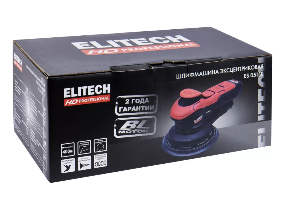 Эксцентриковая шлифовальная машина Elitech HD ES 0515E (E2213.053.01) – №11