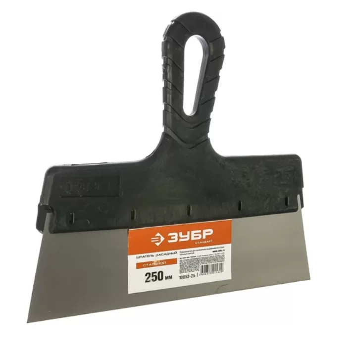Шпатель фасадный Зубр Мастер 250 мм стальной с пластиковой рукояткой – №1