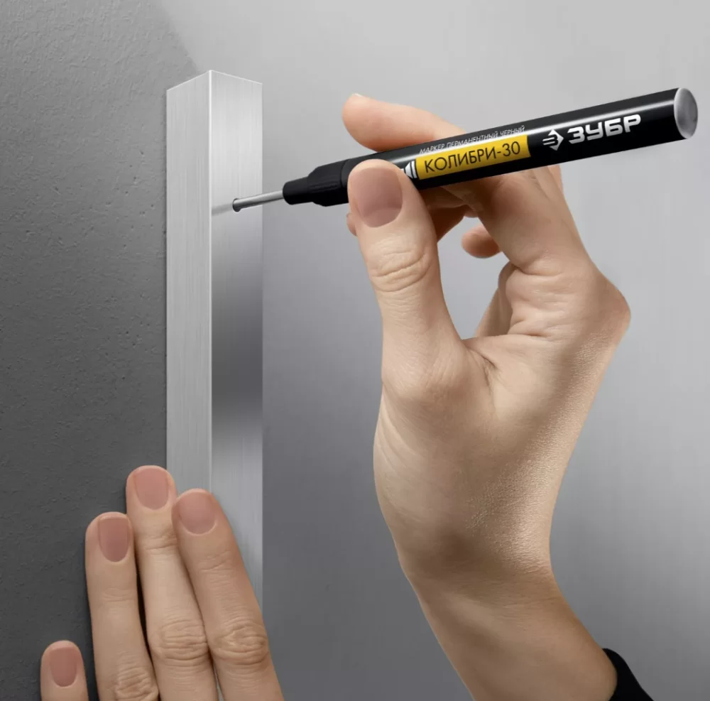 Маркер Зубр Колибри-30 черный перманентный №1