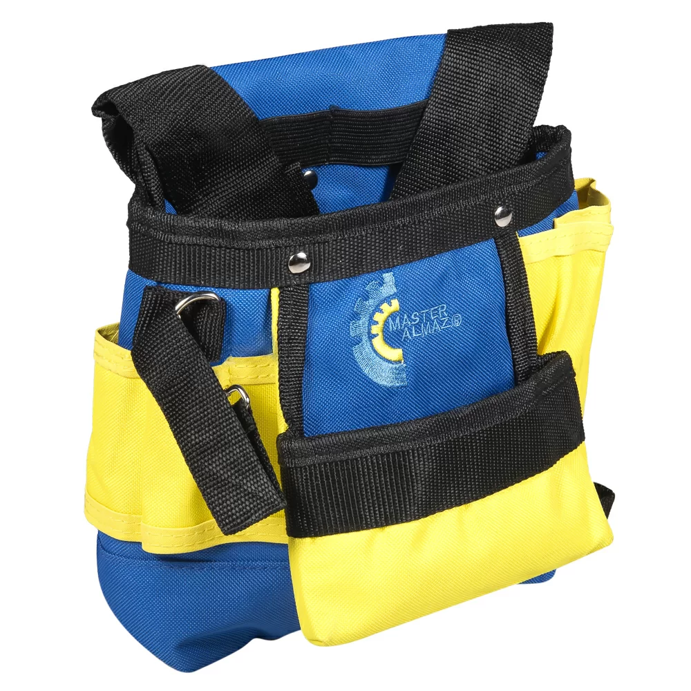 Сумка для инструментов МастерАлмаз на 6 карманов с поясом – №1