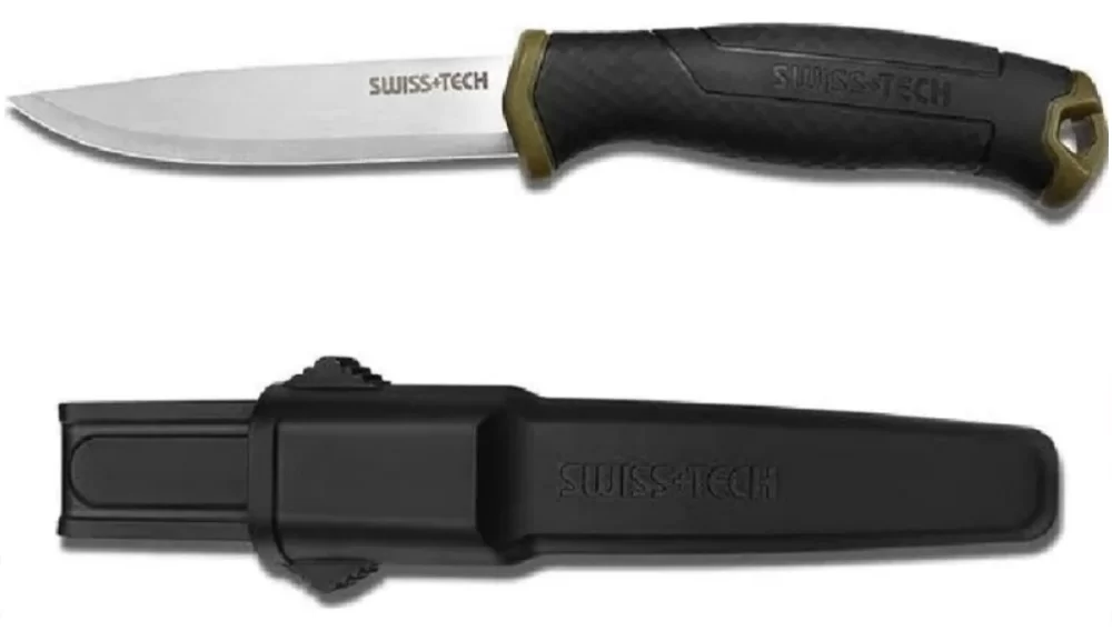 Нож WORKPRO с пластиковыми ножнами (WP381010) – фото №1 Нож WORKPRO с пластиковыми ножнами (WP381010) – №1