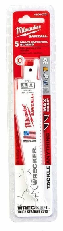Полотно сабельное Milwaukee The Wrecker 150x3,2 мм (1 шт) – фото №1 Полотно сабельное Milwaukee The Wrecker 150x3,2 мм (1 шт) – №1
