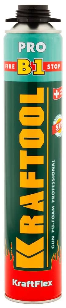 Пена монтажная Kraftool Fire Stop B1 огнестойкая 750 мл – №1