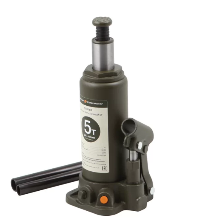 Домкрат гидравлический бутылочный Дело Техники 5т, 216-413 мм – №1