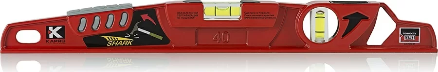 Уровень Kapro Plumbsite Shark 40 см – фото №1 Уровень Kapro Plumbsite Shark 40 см – №1