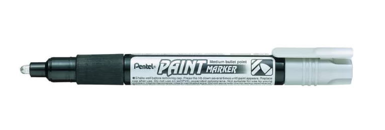 Маркер перманентный Pentel Paint 4,6 мм, серебристый – №1