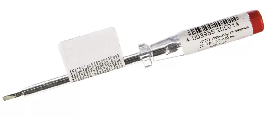 Отвертка индикаторная Witte 220-250V 3,5х100 мм – №1