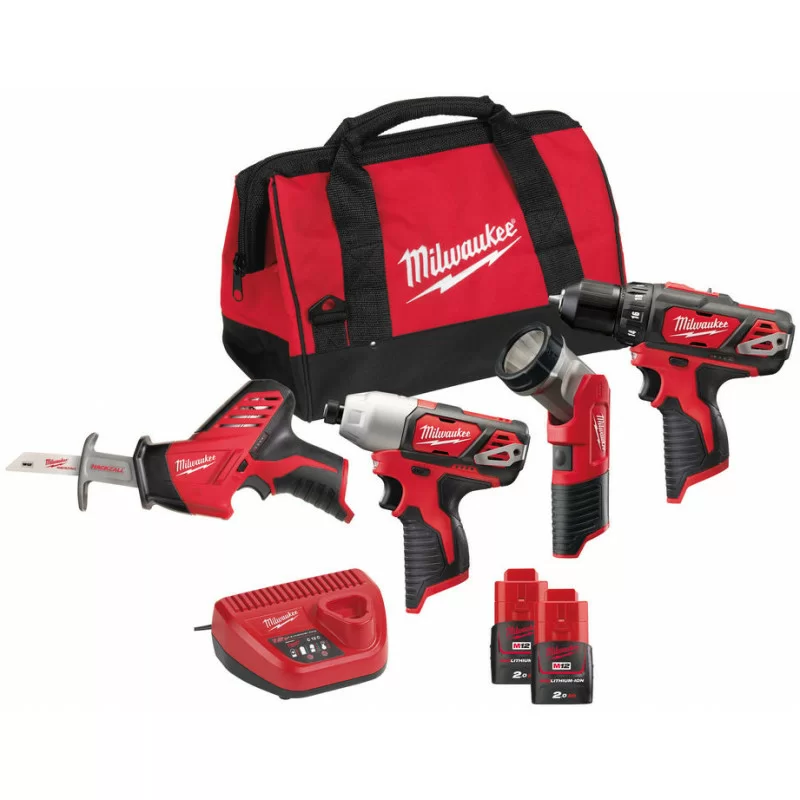Набор инструментов Milwaukee M12 ВPP4А-202В (Li-Ion 2Ач) – №1