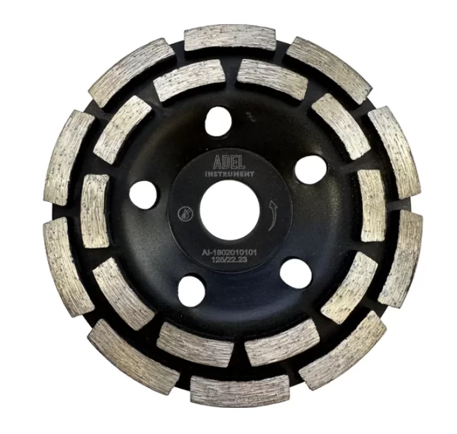 Чашка алмазная Adel Instrument 125х22,2 мм двухрядная – №1