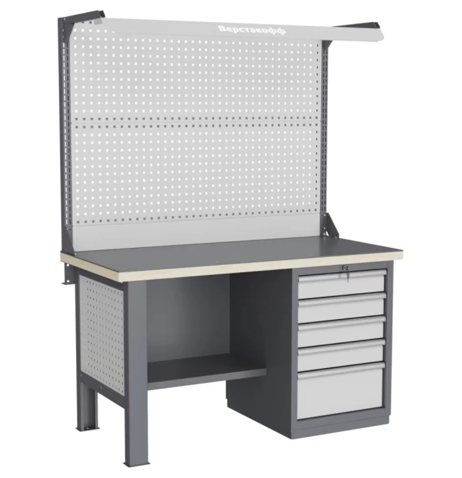 Верстак слесарный Верстакофф FBK 1551.15.3-2F однотумбовый – №1