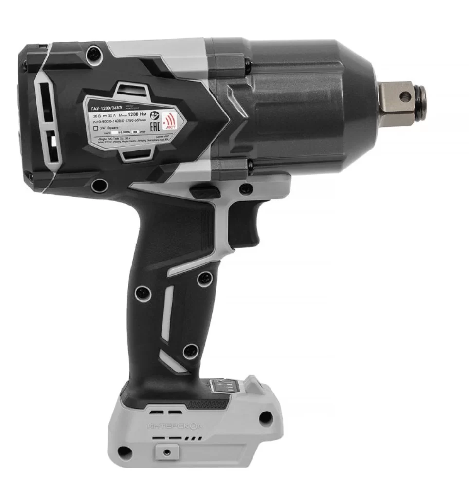 Аккумуляторный ударный гайковерт Интерскол ГАУ-1200/36ВЭ (без акк. и з/у) картон №2