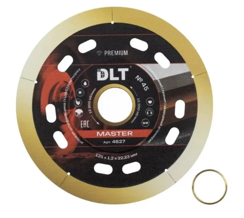 Диск алмазный DLT №45 125х1,2х22,2 мм по керамограниту – №1