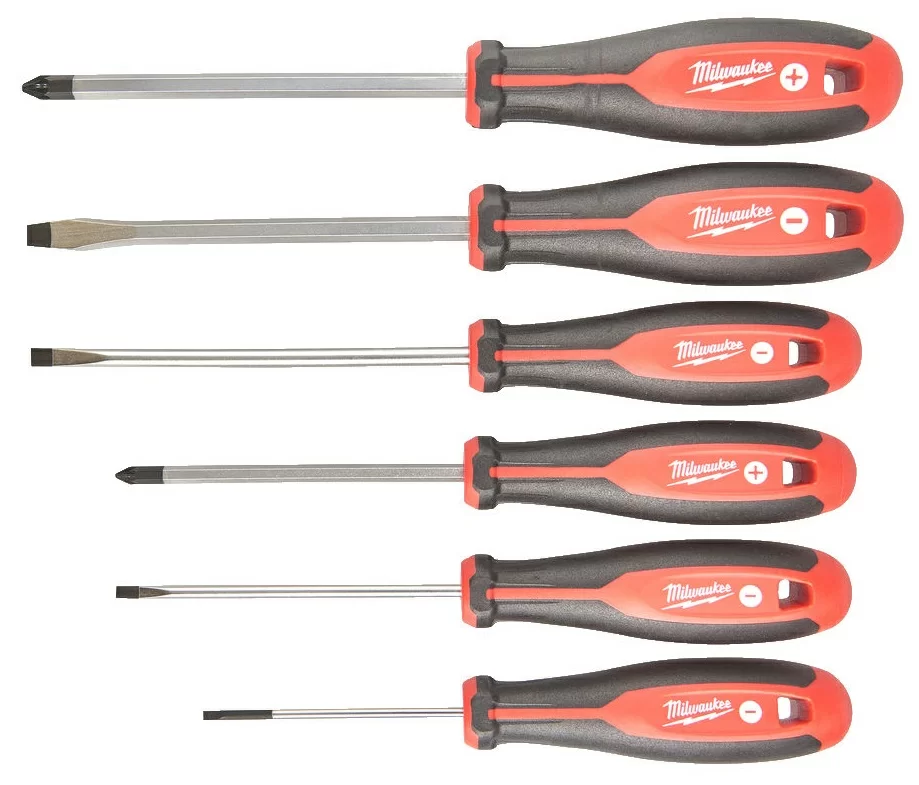 Набор отверток магнитых Milwaukee PZ/ SL (6 шт) №1