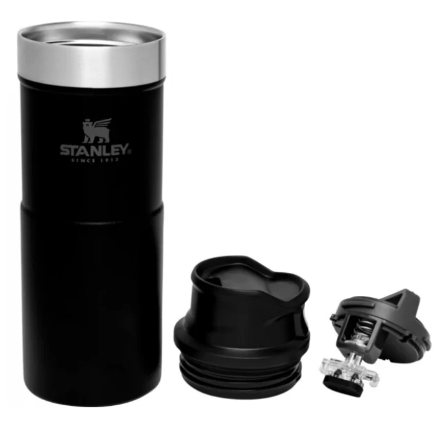 Термокружка Stanley Classic Trigger Action One Hand 0,35 л чёрная – фото №1 Термокружка Stanley Classic Trigger Action One Hand 0,35 л чёрная – №1