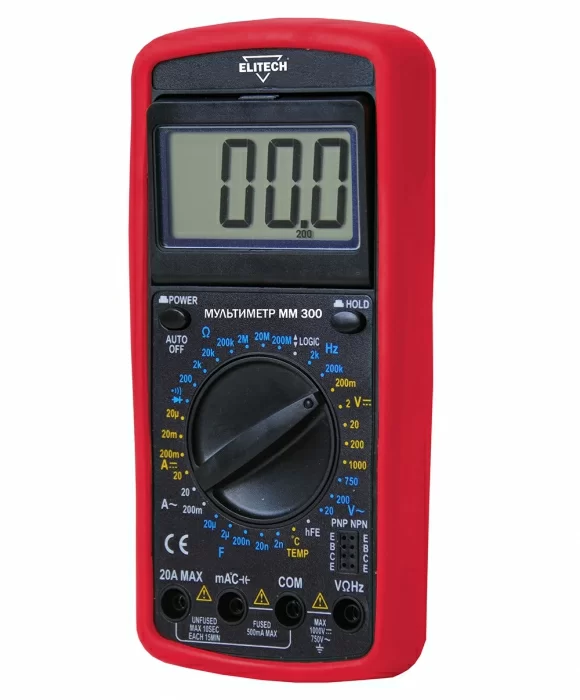 Мультиметр Elitech MM 300 – фото №1 Мультиметр Elitech MM 300 – №1