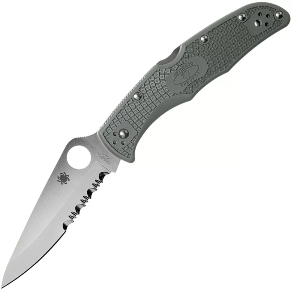 Нож Spyderco Endura 4 с рукоятью Green FRN (10PSFG) – фото №1 Нож Spyderco Endura 4 с рукоятью Green FRN (10PSFG) – №1