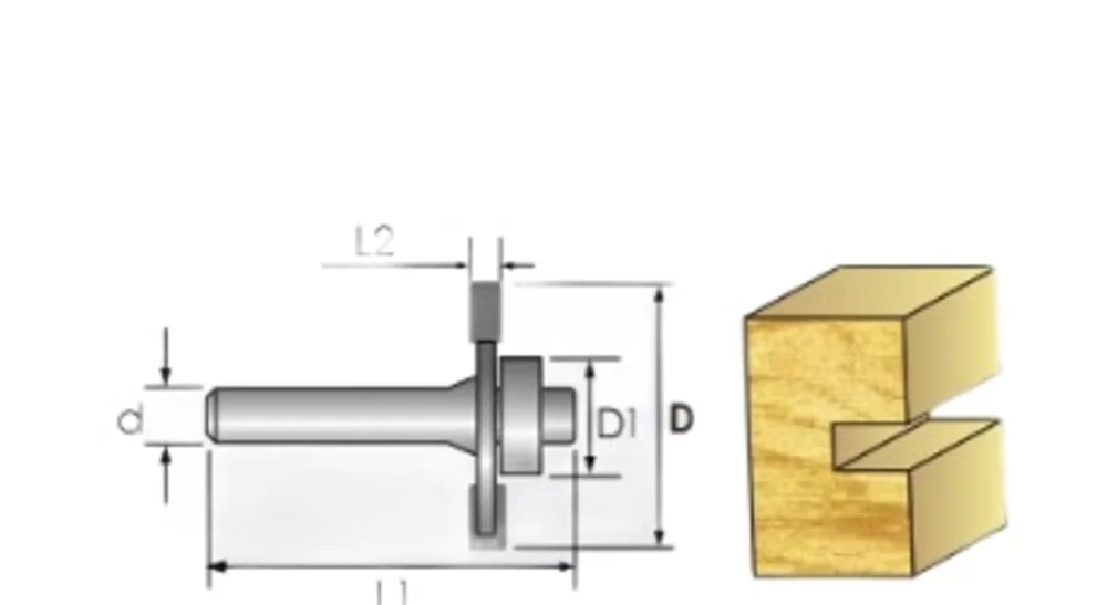 Фреза пазовая Интерскол 32х3х51 мм с подшипником – №1