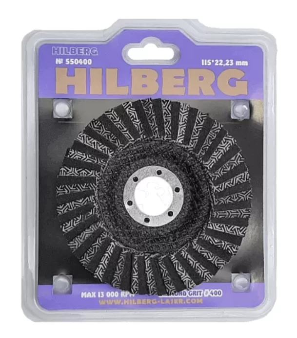 Диск лепестковый Hilberg Super 115х22,2 мм №400 алмазный – №1