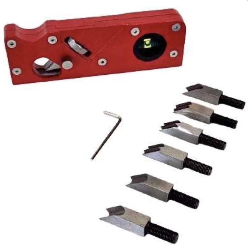 Мини-рубанок Uniqtool 150х50х20 мм с комплектом ножей – №1