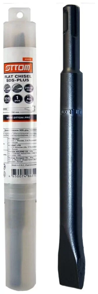Зубило плоское SDS+ Ottom 20х14x250 мм – №1