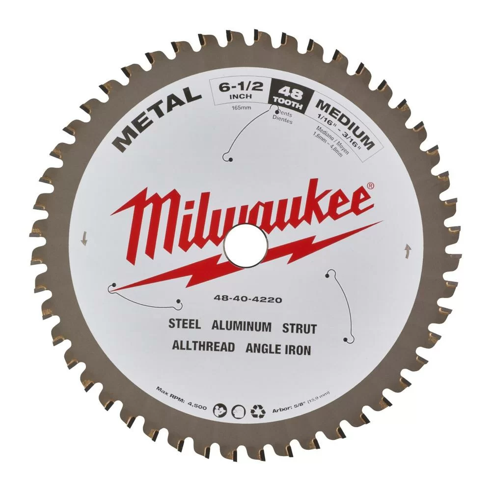 Диск пильный Milwaukee 165x5/8x1,6 мм 48T по металлу – №1