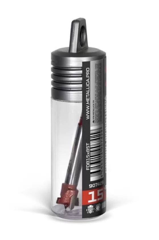 Сверло Форстнера Metallica Ultra 15x85/55 мм твердосплавное – №1