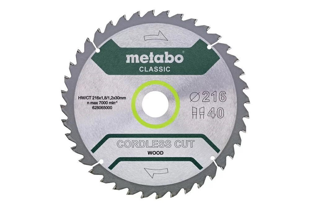 Диск пильный Metabo 216х30 мм 40T – №1