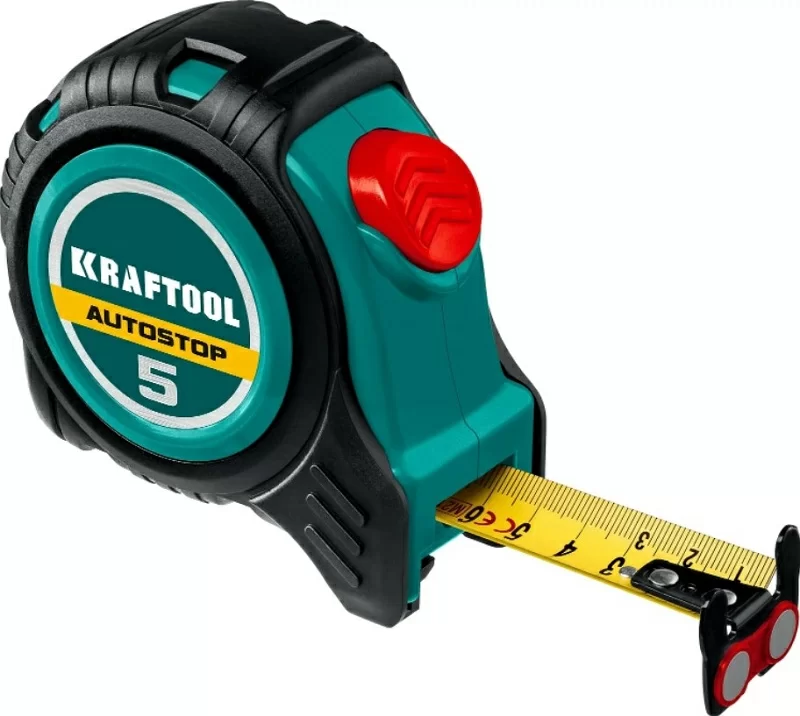 Рулетка Kraftool AutoStop 5 м/ 25 мм – фото №1 Рулетка Kraftool AutoStop 5 м/ 25 мм – №1