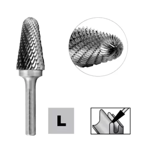 Шарошка по металлу Strong тип L 10 мм №2