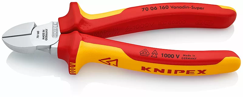 Бокорезы Knipex 160 мм диагональные VDE 1000В (KN-7006160) – фото №1 Бокорезы Knipex 160 мм диагональные VDE 1000В (KN-7006160) – №1