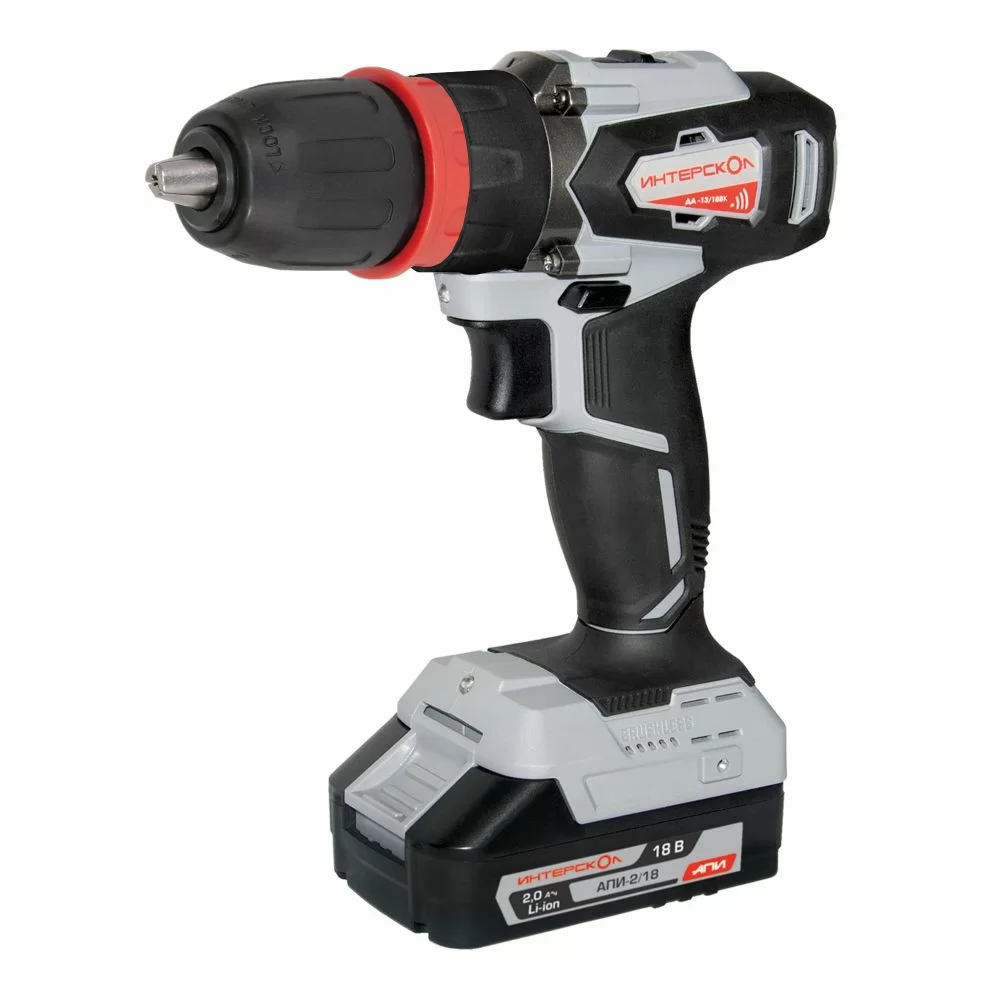 Аккумуляторная дрель-шуруповерт Интерскол Комби ДА-13/18ВК (2х2,0 Ач) №2