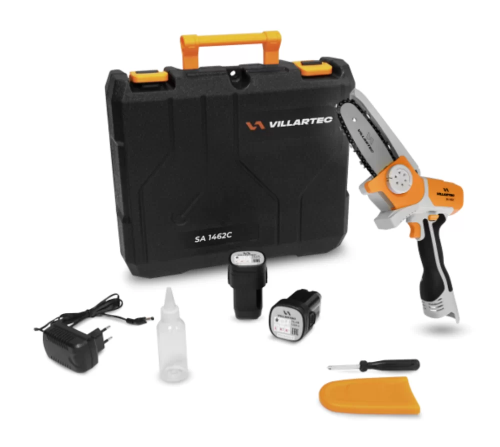 Аккумуляторная цепная пила Villartec SA1462C (2х1,5 Ач) №1
