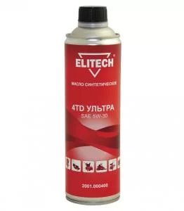 Может пригодиться Масло для 4-х тактного двигателя Elitech SAE 5W-30 0,6 л синтетическое