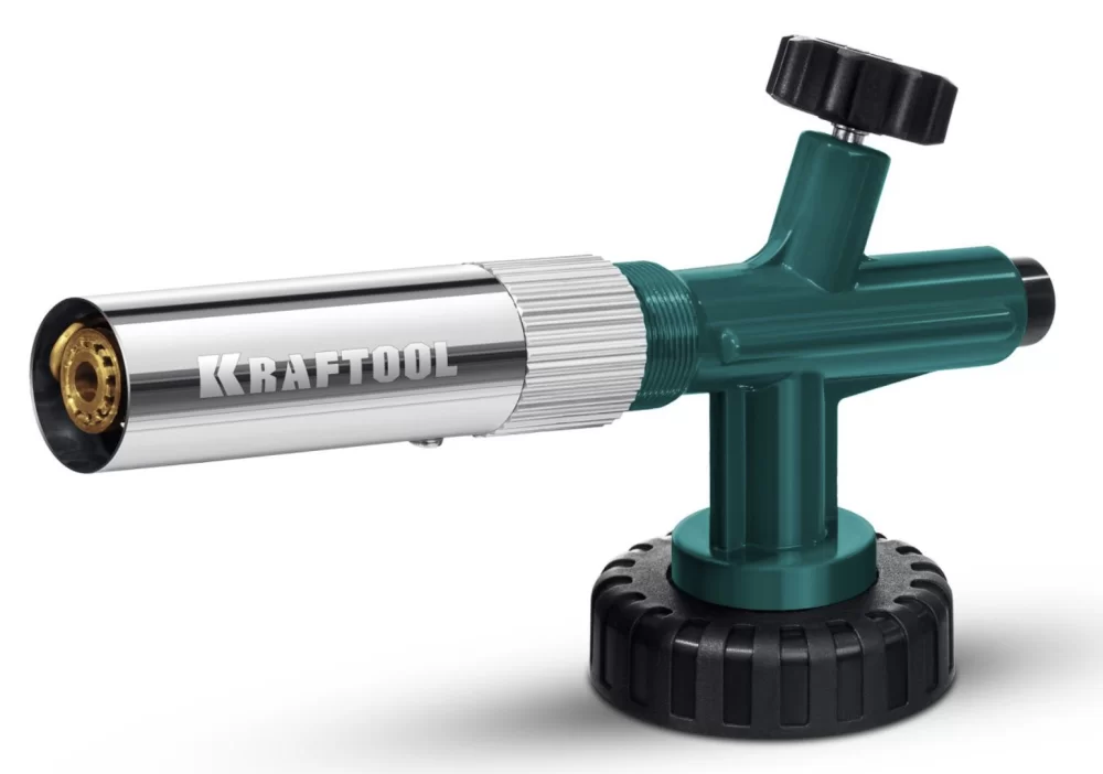 Горелка газовая Kraftool KG-1000 цельнометаллическая с пьезоподжигом – фото №1 Горелка газовая Kraftool KG-1000 цельнометаллическая с пьезоподжигом – №1