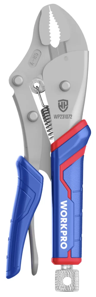 Клещи зажимные WORKPRO 130 мм с изогнутыми губками (WP231072) – №1