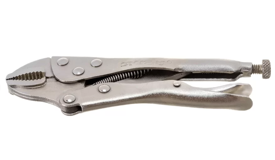 Зажим с фиксацией с полукруглым захватом Skrab 180 мм (22558) – фото №1 Зажим с фиксацией с полукруглым захватом Skrab 180 мм (22558) – №1