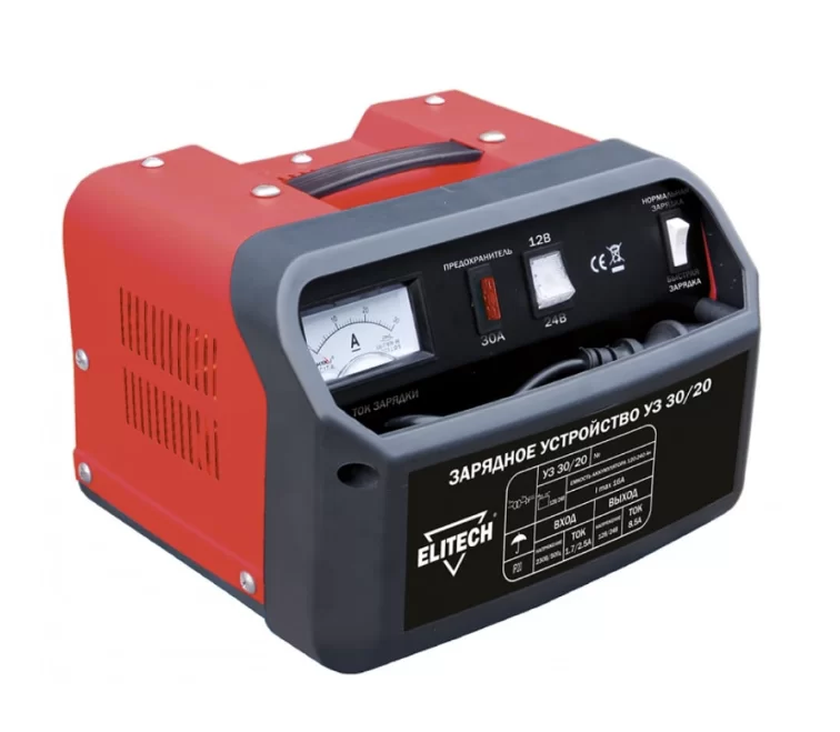 Пуско-зарядное устройство Elitech УЗ 30/20 для автомобильных аккумуляторов – №1