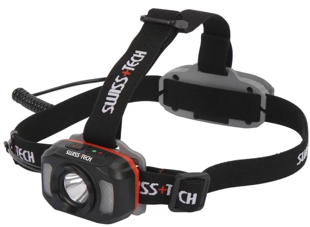 Фонарь налобный Swiss+Tech 18650 140/70 м, 6 режимов перезаряжаемый – №1