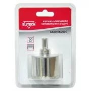 Фото товара «Коронка алмазная Elitech 50 мм по керамограниту в сборе с центрирующим сверлом»