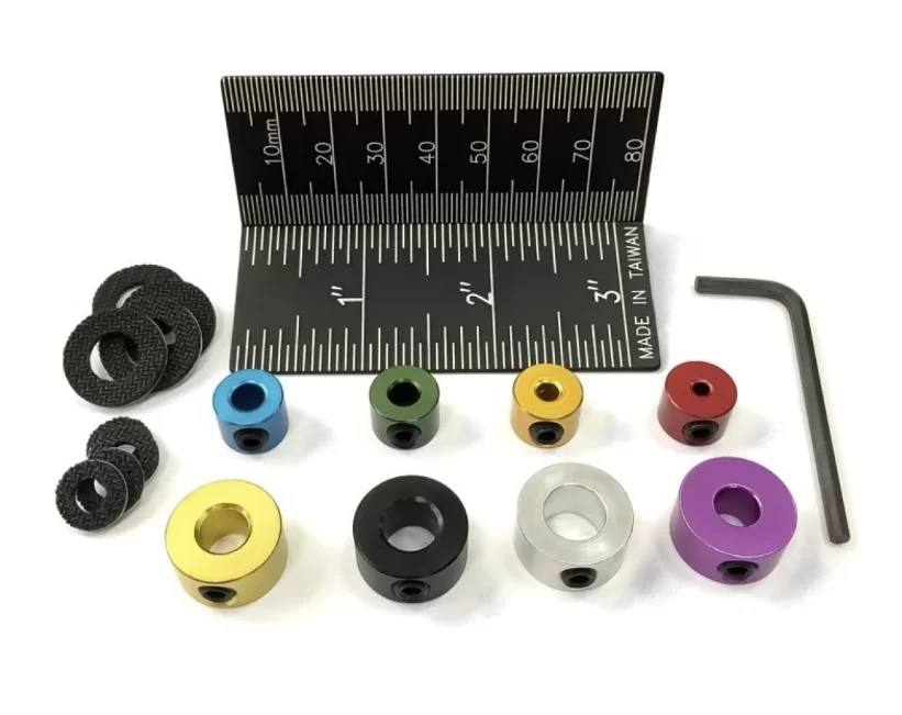 Набор стопорных колец Uniqtool с линейкой (8 шт) – фото №1 Набор стопорных колец Uniqtool с линейкой (8 шт) – №1