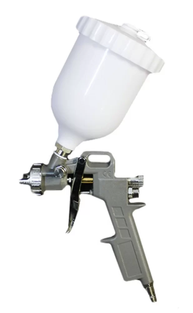 Пневматический краскораспылитель Практик с верхним бачком (65215) – №1