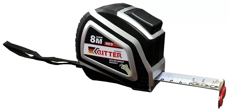 Рулетка Ritter Neo 8 м/25 мм – фото №1 Рулетка Ritter Neo 8 м/25 мм – №1
