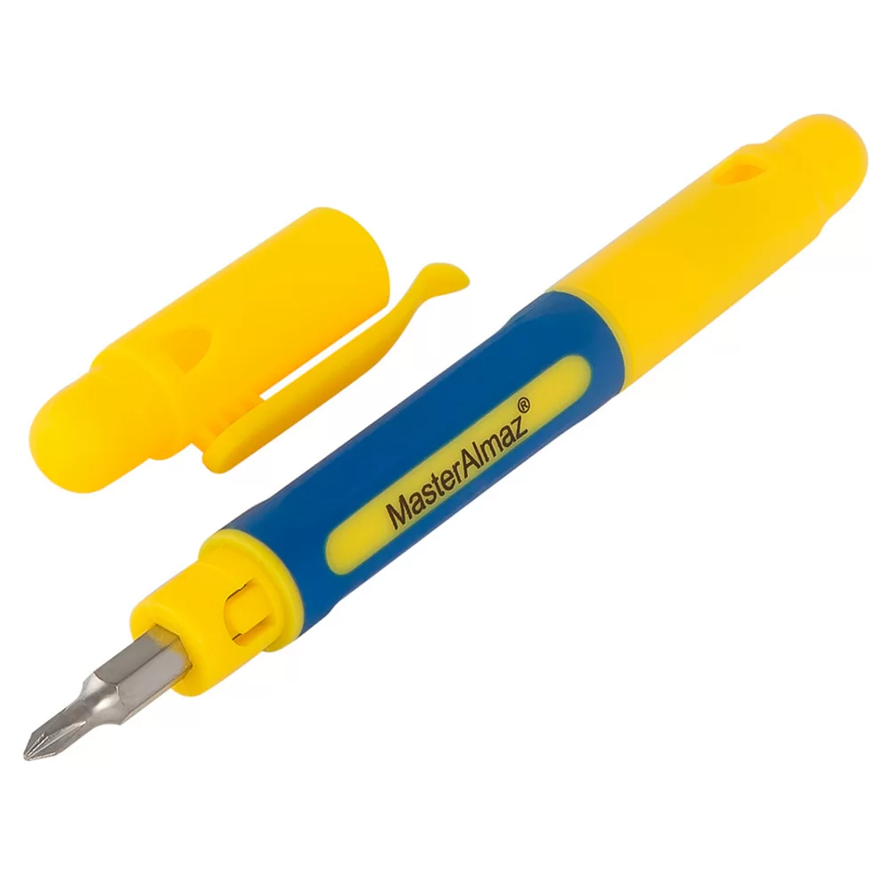 Набор насадок с отверткой МастерАлмаз 4 в 1 (PH SL) – №1