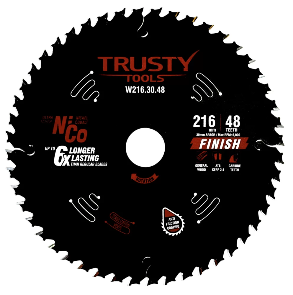 Диск пильный Trusty-Tools Finish 216х30 мм 48Т – №1
