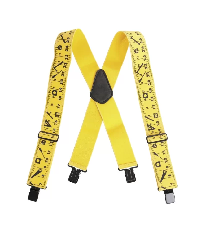 Подтяжки эластичные KWB 100х5 см желтые (908400) – №1