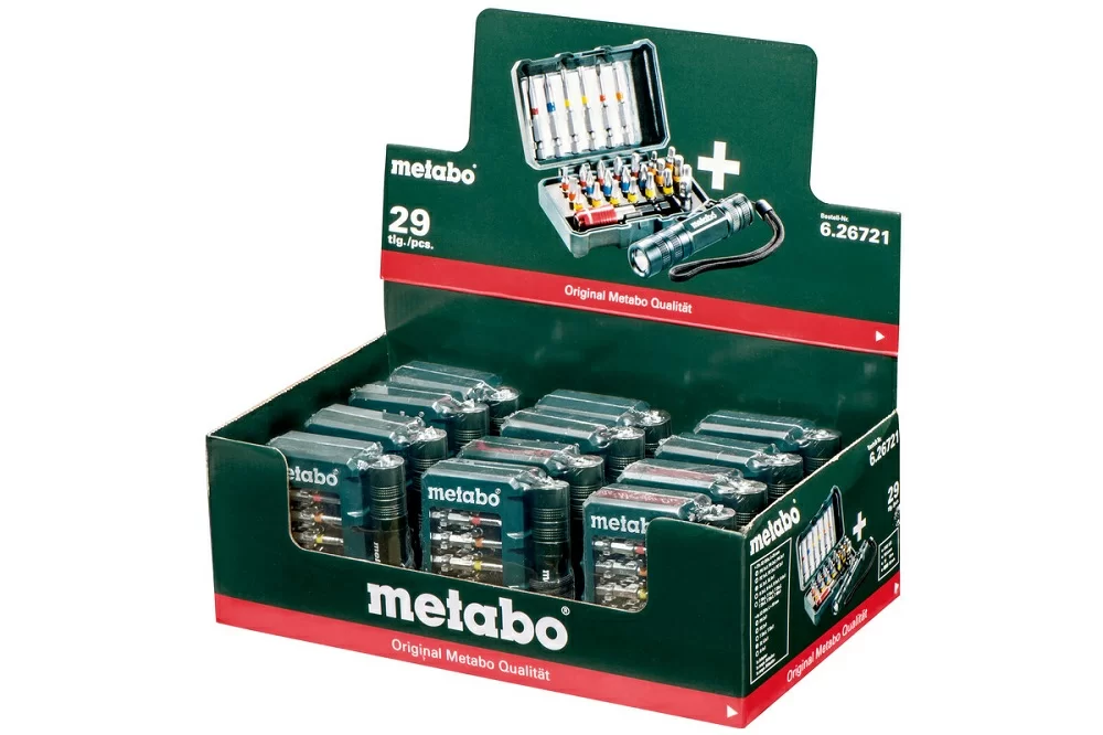 Набор бит Metabo SP + LED фонарик (29 шт) – №1
