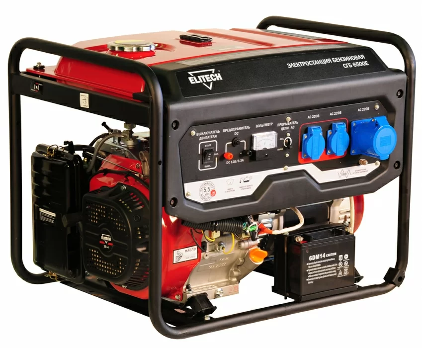 Генератор бензиновый Elitech СГБ 6500Е – фото №1 Генератор бензиновый Elitech СГБ 6500Е – №1