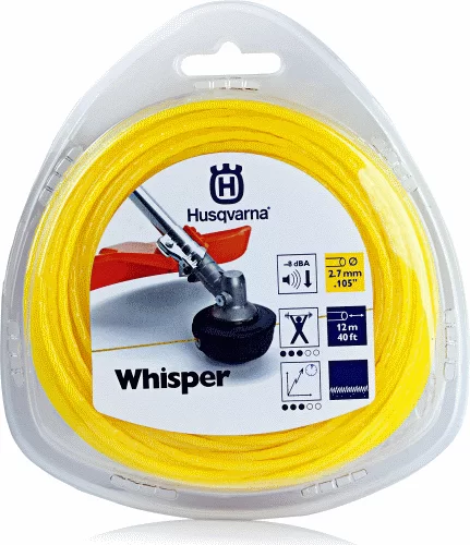 Леска для триммера Husqvarna Whisper 2,7 мм/12 м круглая – фото №1 Леска для триммера Husqvarna Whisper 2,7 мм/12 м круглая – №1