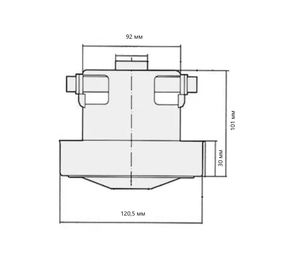 Электродвигатель Domel 1200 Вт для пылесоса Karcher VC 6/6.300/6.200 (HCX-E27) №1